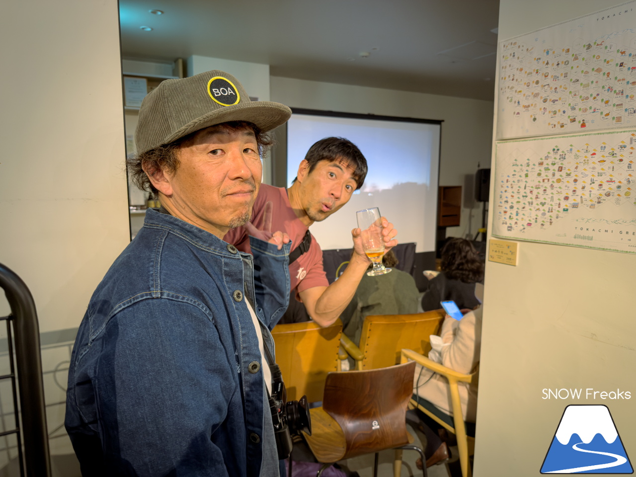 祝・10作目。地球を滑る旅『RIDE THE EARTH 10 SOUTH AMERICA』出版記念イベント・プロスキーヤー・児玉毅さんとプロフォトグラファー・佐藤圭さんによるスライドトークショー in 帯広 Report！